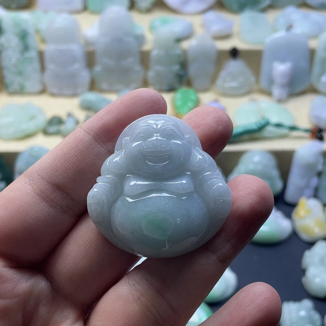 翡翠未镶嵌颈饰纯天然翡翠