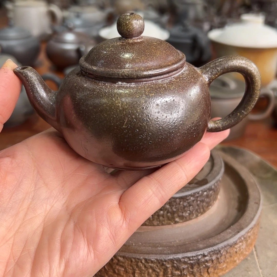 贵台龙窑柴烧茶壶A35