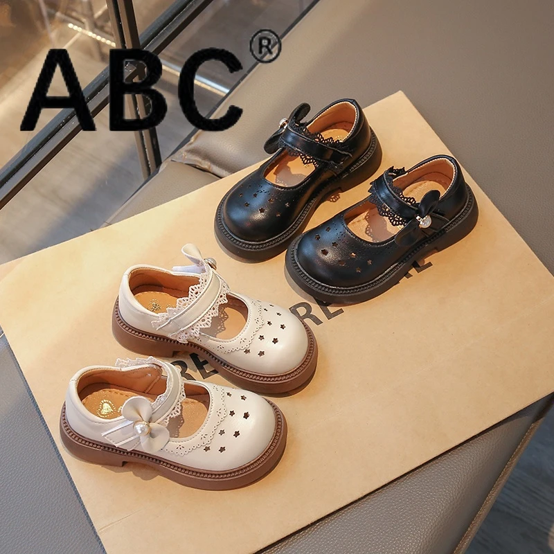 ABC女童皮鞋软底凉鞋防滑公主鞋开春夏新款宝宝软底单鞋女孩洋气