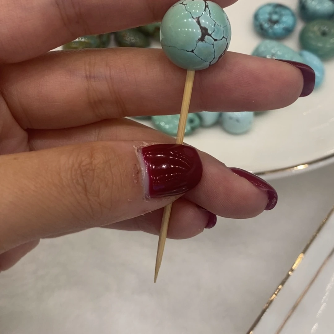 那***吧绿松石未镶嵌单珠