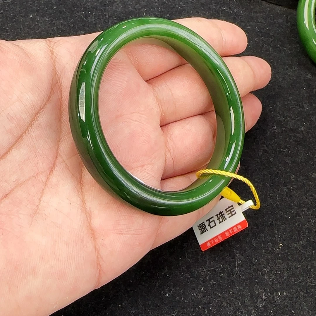 和田玉（碧玉）未镶嵌手镯55圈口