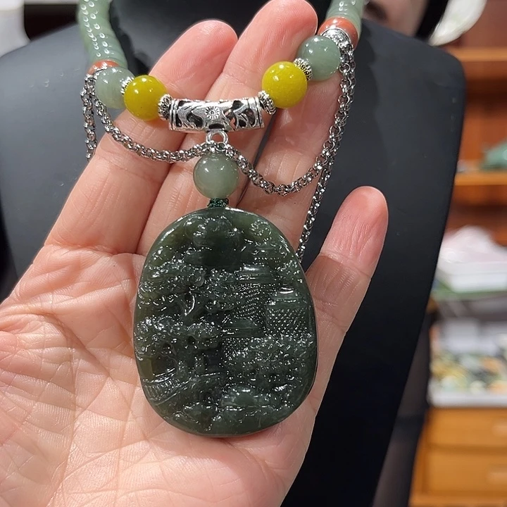 颈饰未镶嵌和田玉