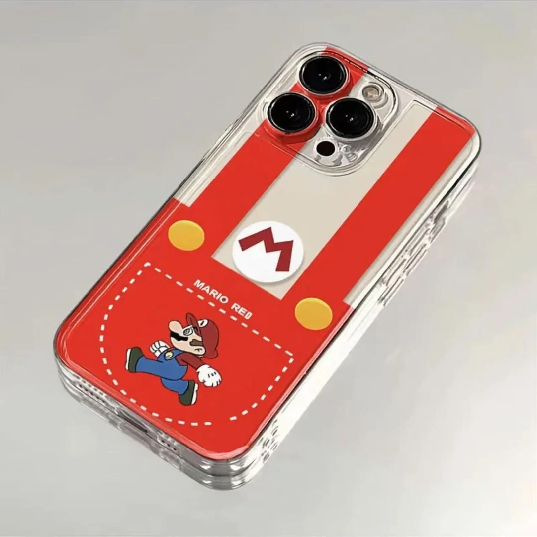 口袋马里奥适用苹果14PROMAX新款手机壳iPhone15个性13创意12简约