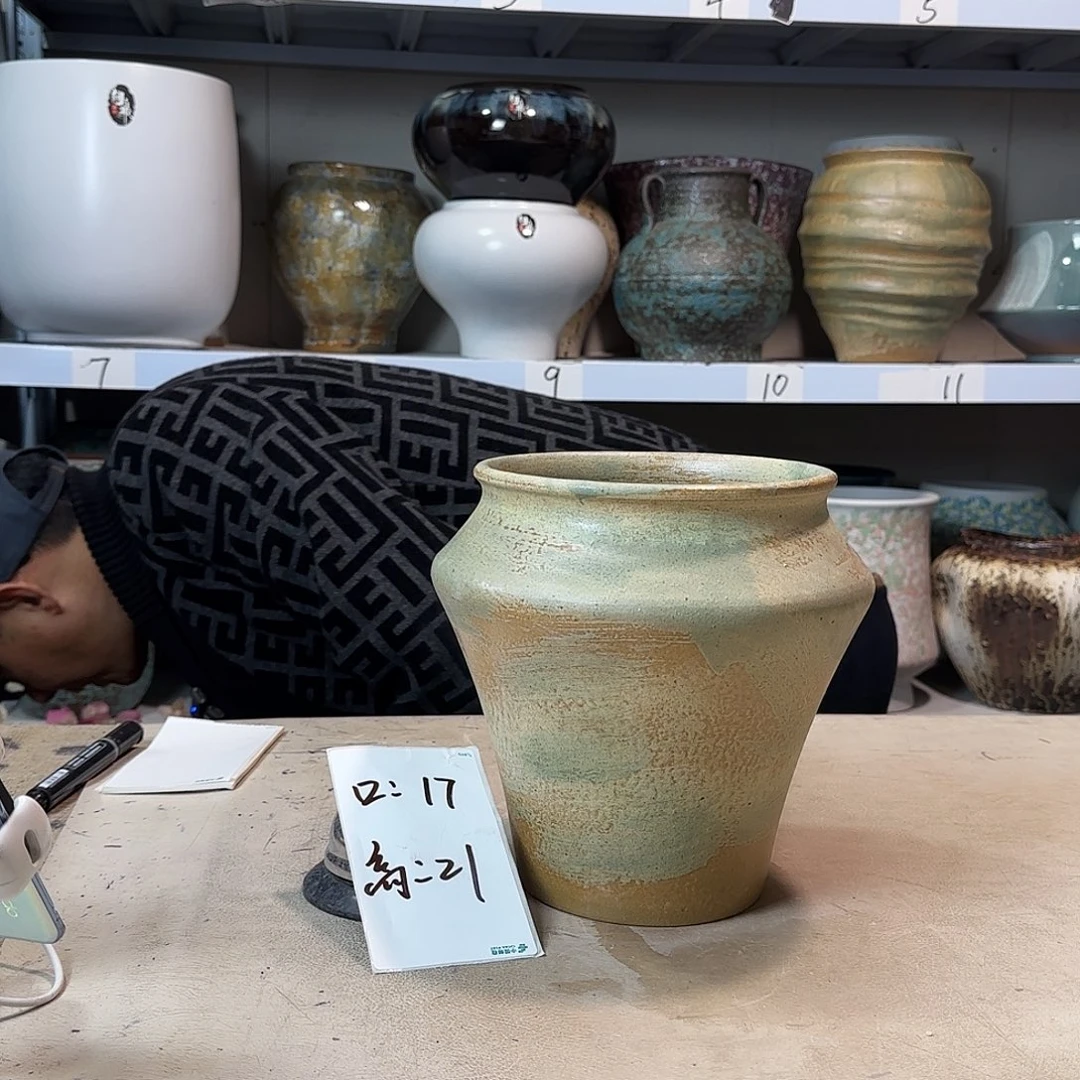 紫砂花盆尺寸17@21