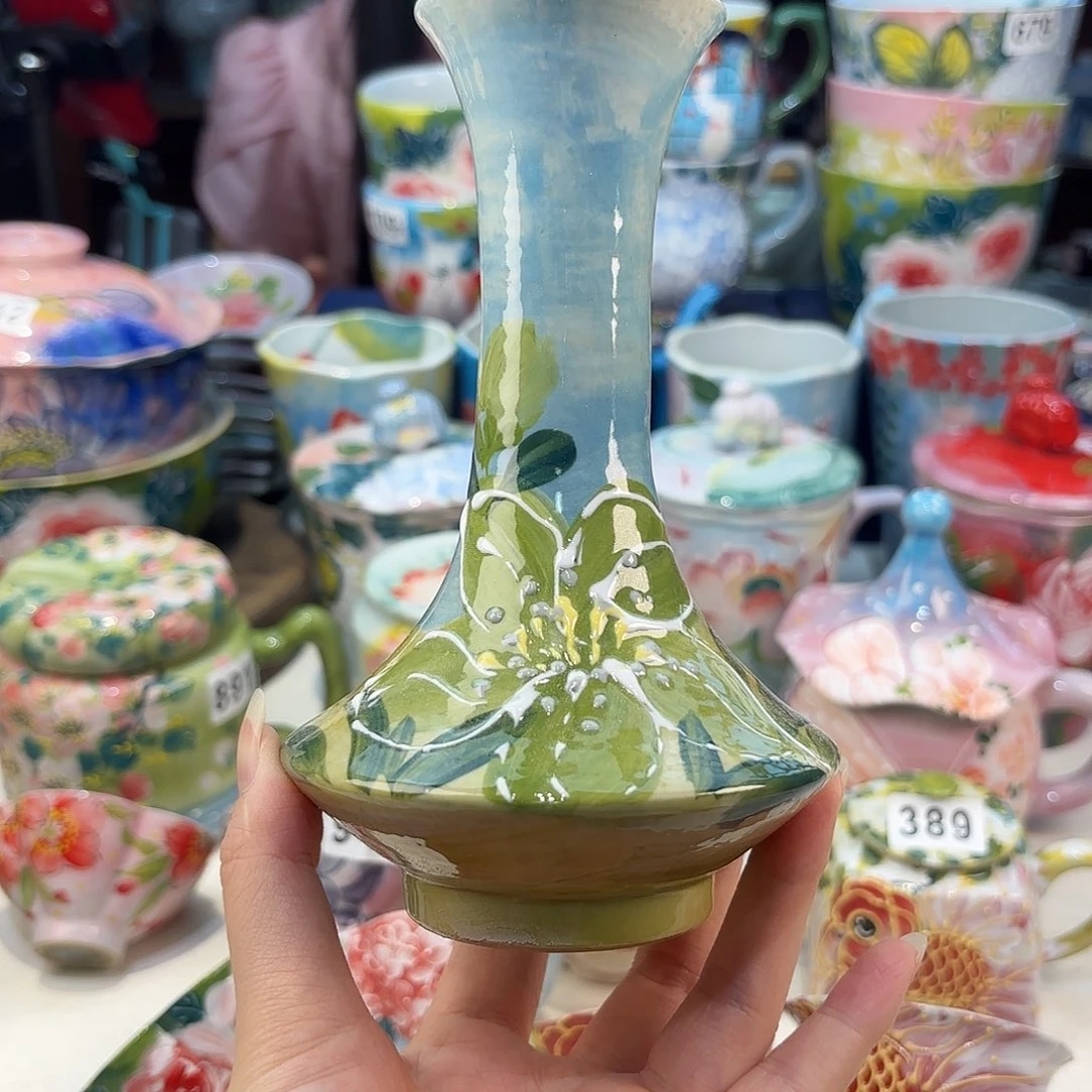 景德镇手绘高温釉下彩陶瓷茶具