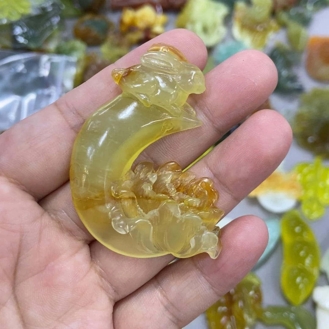 未镶嵌蛇纹石玉挂件小*