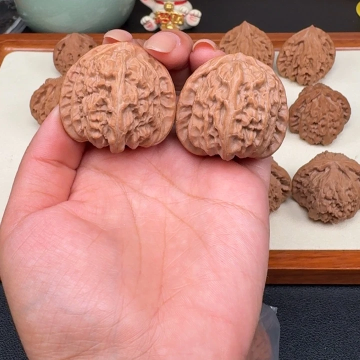 把件文玩核桃全品白狮子41
