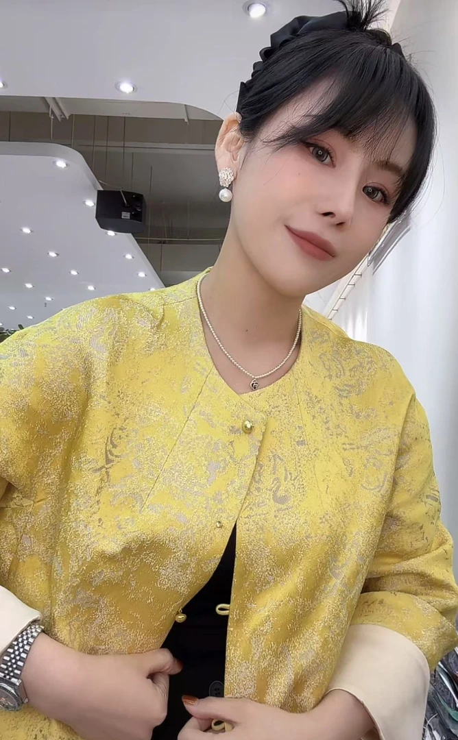 非金属仿珍珠项链 时尚百搭精致设计款山茶花吊坠项链-047018