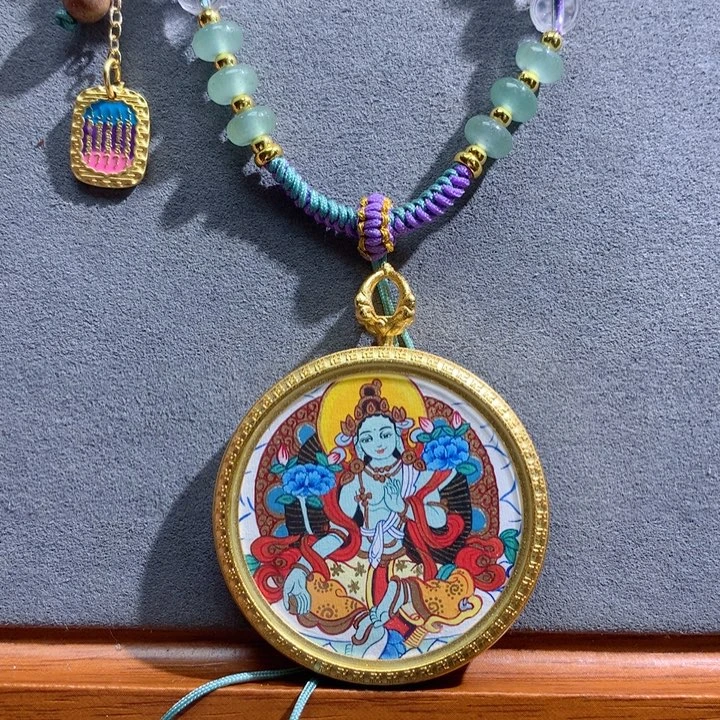 吊坠般若唐卡非遗传承