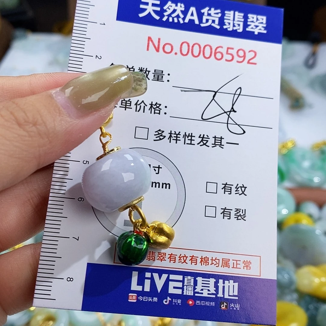 翡翠未镶嵌颈饰6592