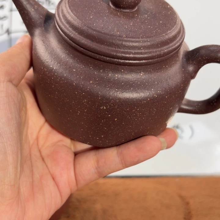茶壶紫砂宜兴原矿紫桃花泥