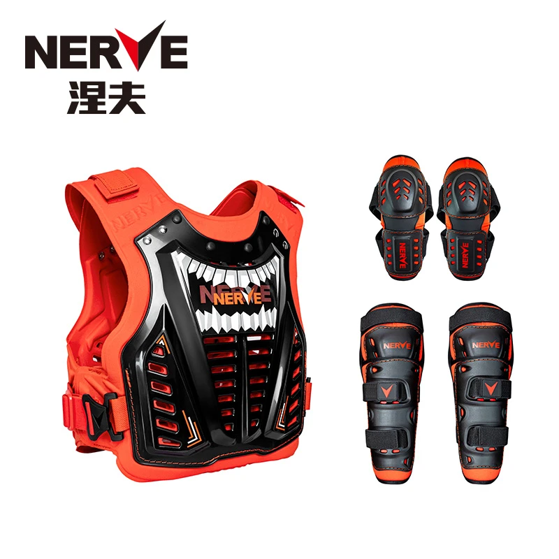 NERVE涅夫儿童青少年越野摩托车骑行护具护甲护胸护膝护肘护背