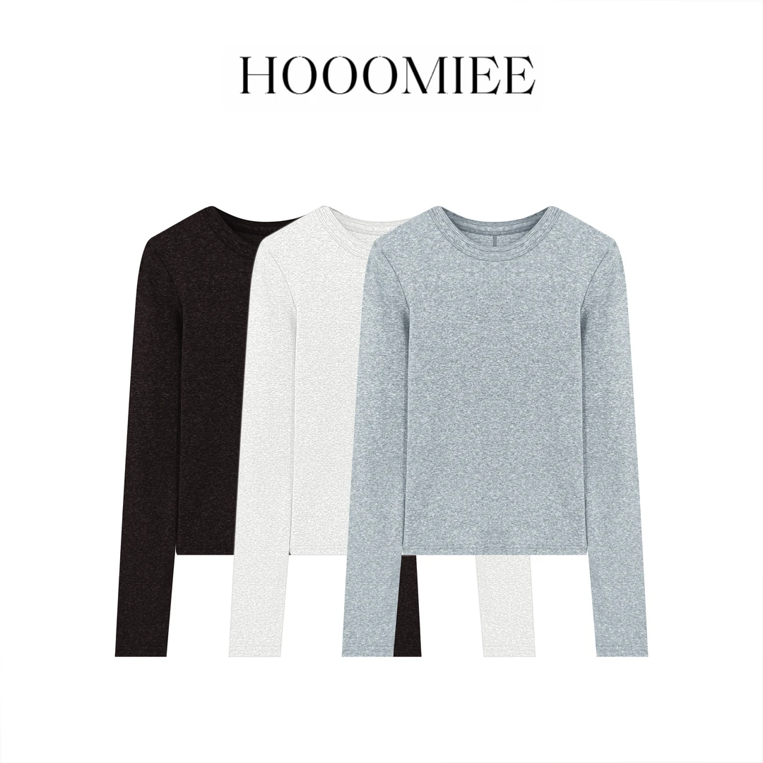 Hooomiee 静奢入场卷  针织休闲百搭女士打底上衣C1102