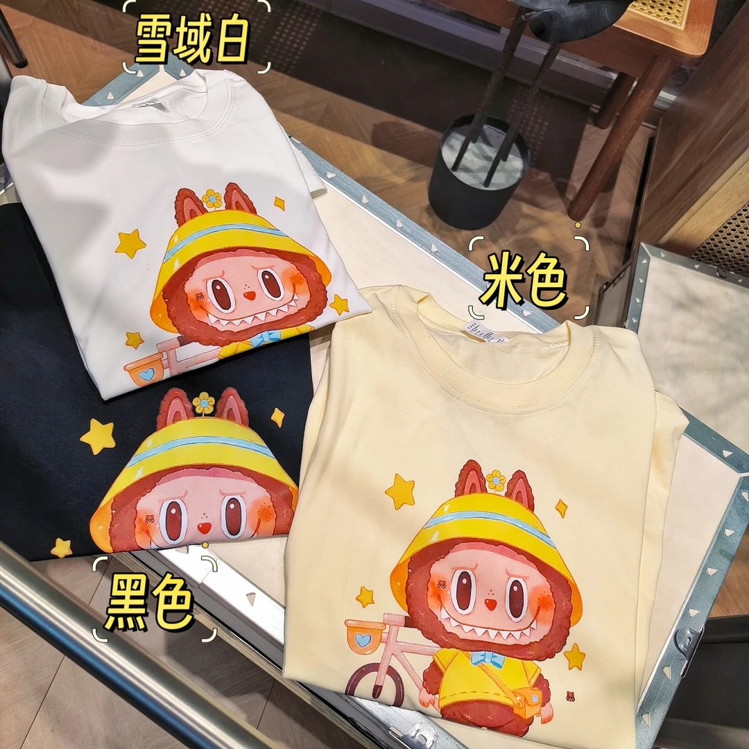 夏天时尚百搭休闲刺绣设计感短袖-小怪兽