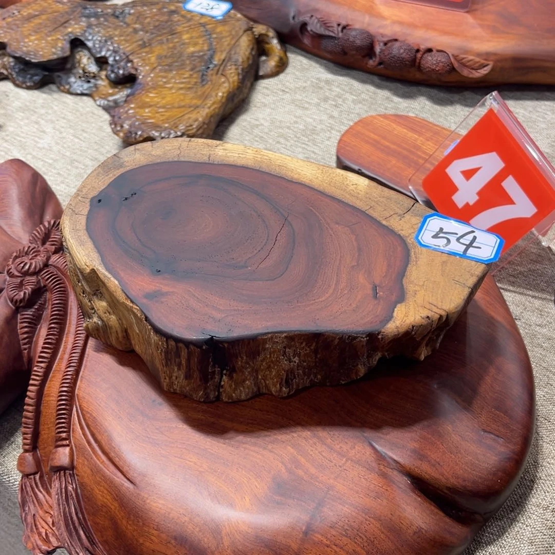 焱*缅甸花梨木随形底座