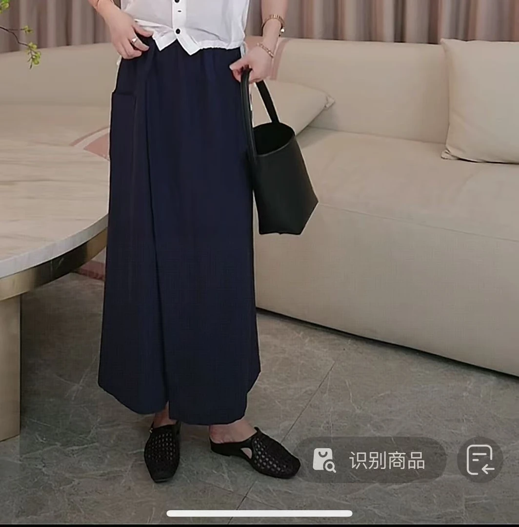 MISS RUILI   定制   夏季简约百搭休闲显瘦半身裙F0683