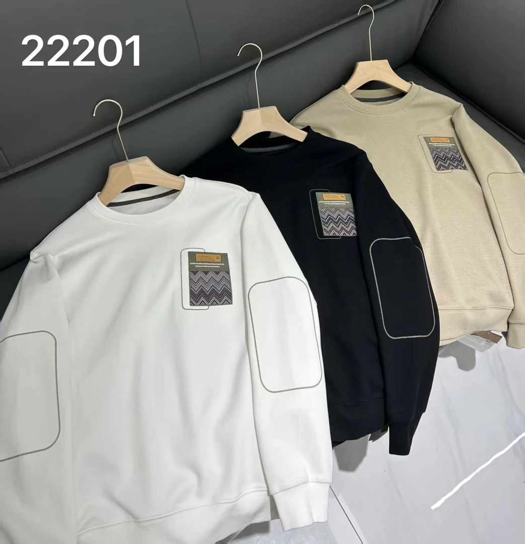男士春款圆领贴布拼接卫衣922201/走在