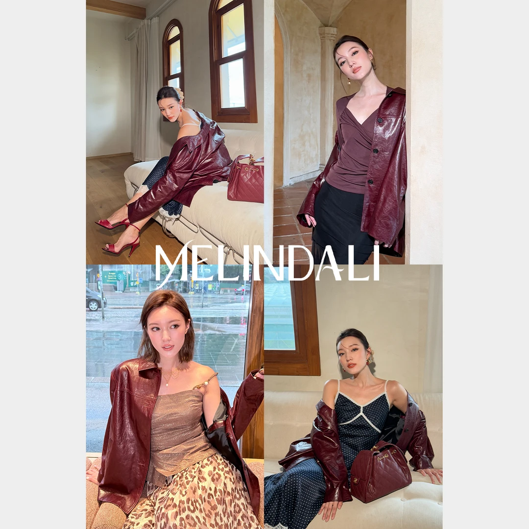 Melinda Li【梅洛皮衣】黑标英国进口复古油蜡绵羊皮宾霸里皮衣外套