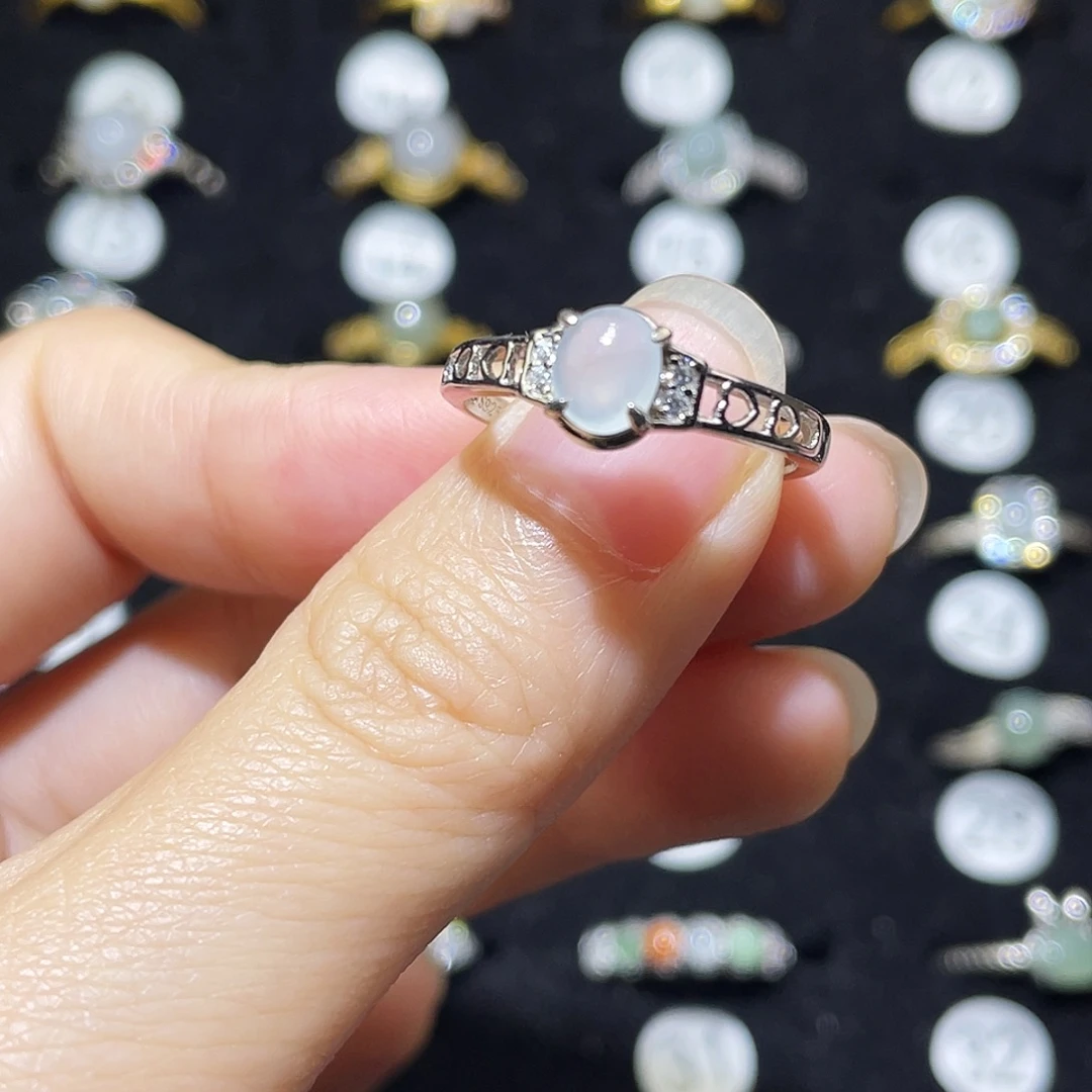 翡翠未镶嵌戒指戒指