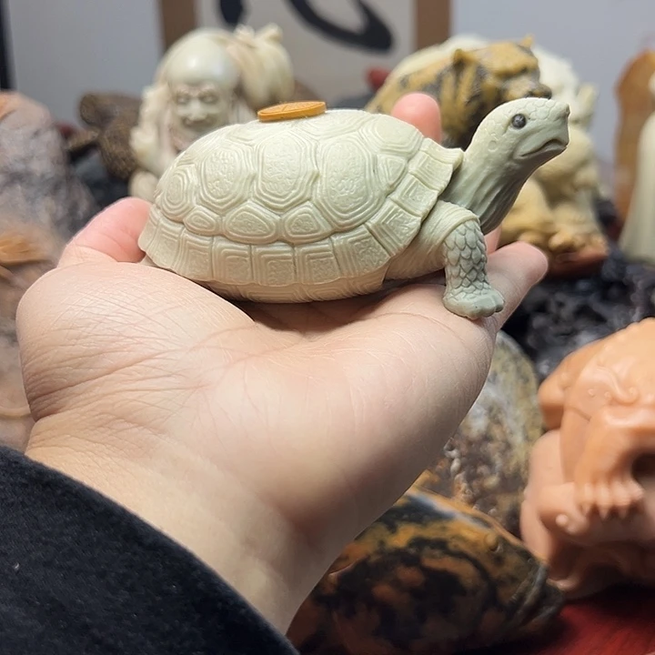 东北石松花石摆件