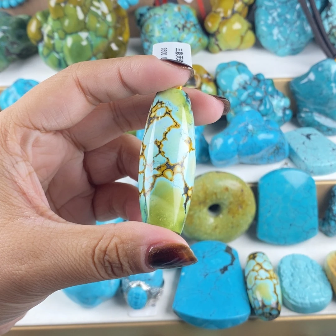 莫*昔高瓷精品特色三彩桶珠329c