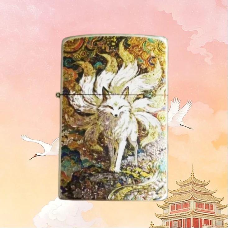ZORRO佐罗九尾白泽防风打火机男士送男友达人a16499无油