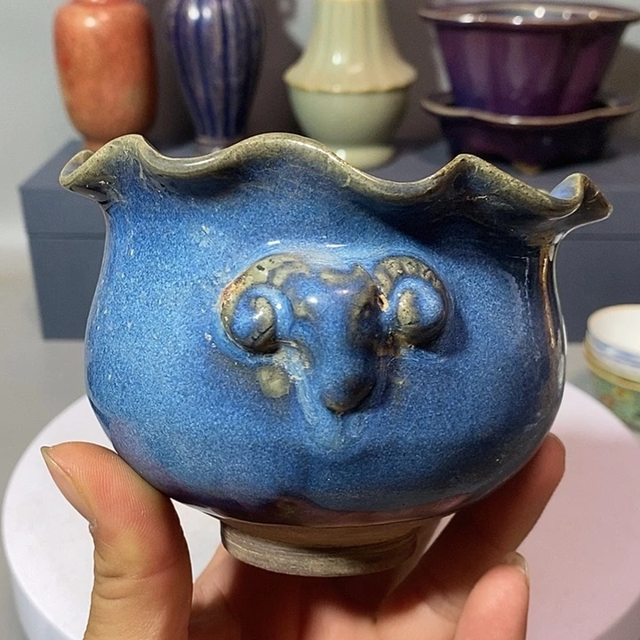 陶瓷均瓷花口聚宝盆