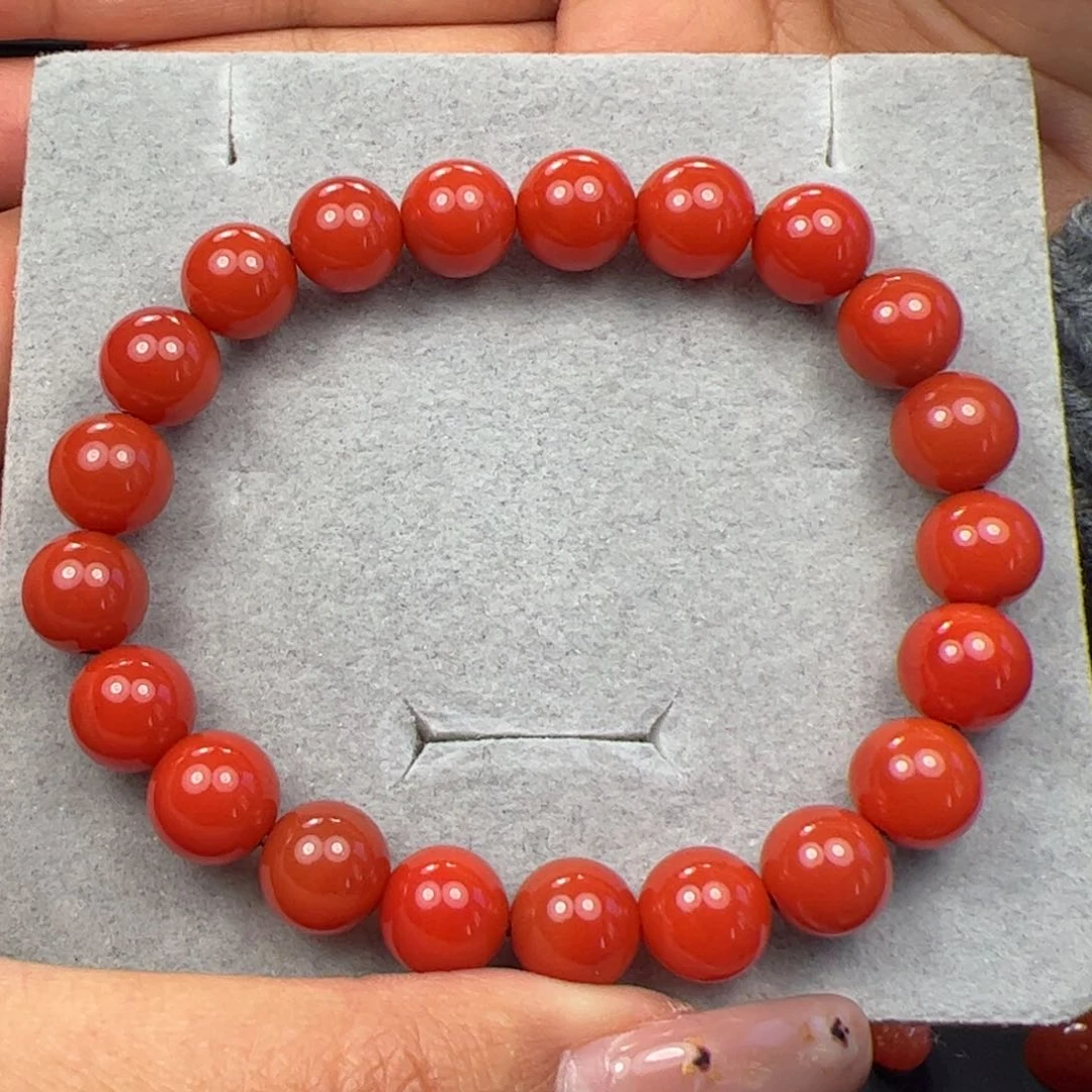 未镶嵌9+手串南红玛瑙