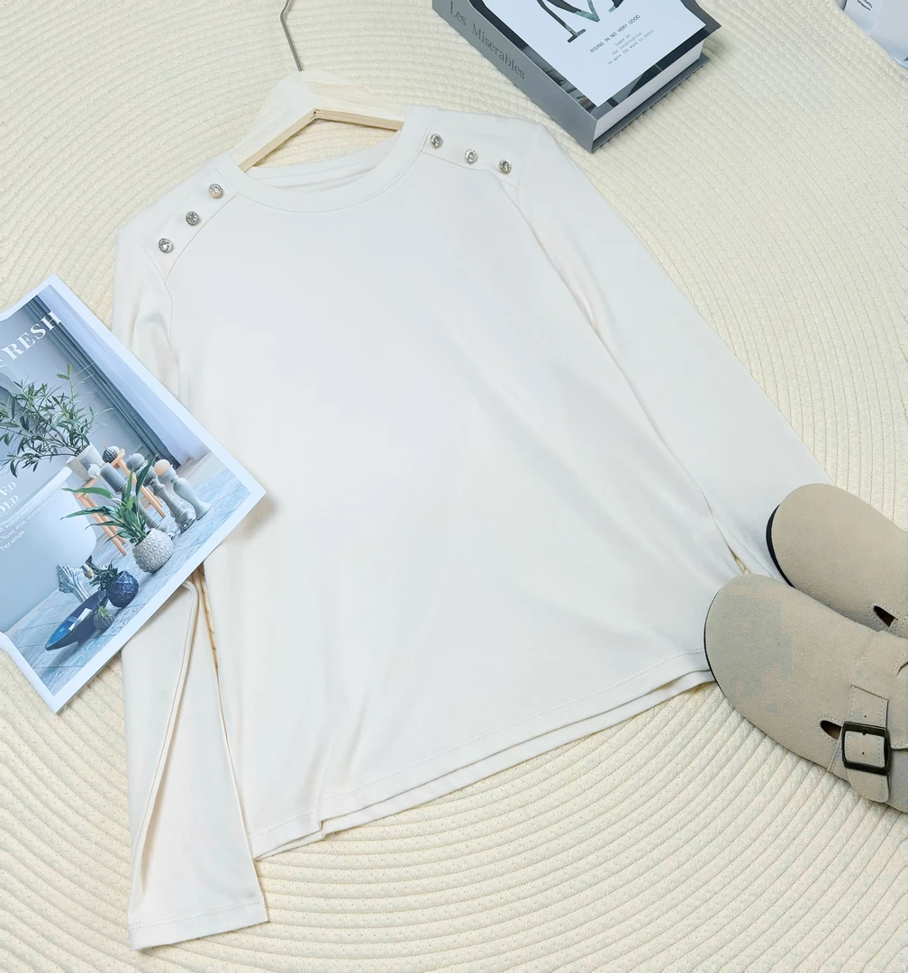 玲姐定制-长袖T恤内搭外穿上衣打底衫130863