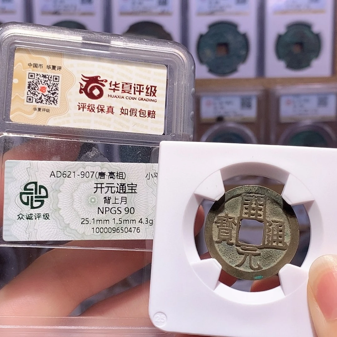 铜开元背上月 双评级 众诚90华夏84 6894