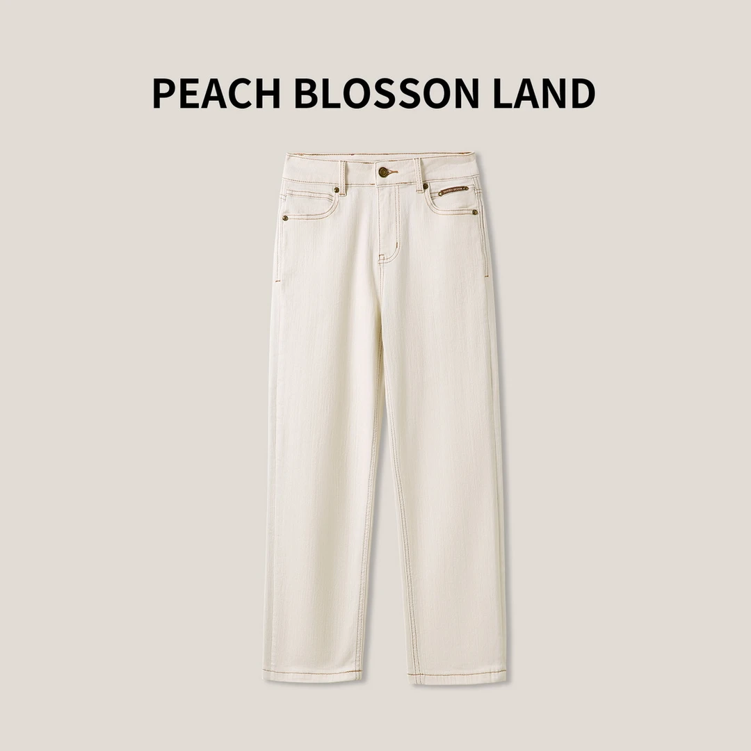 《李易行》气质经典修身直筒休闲百搭牛仔裤九分裤GDNZ128