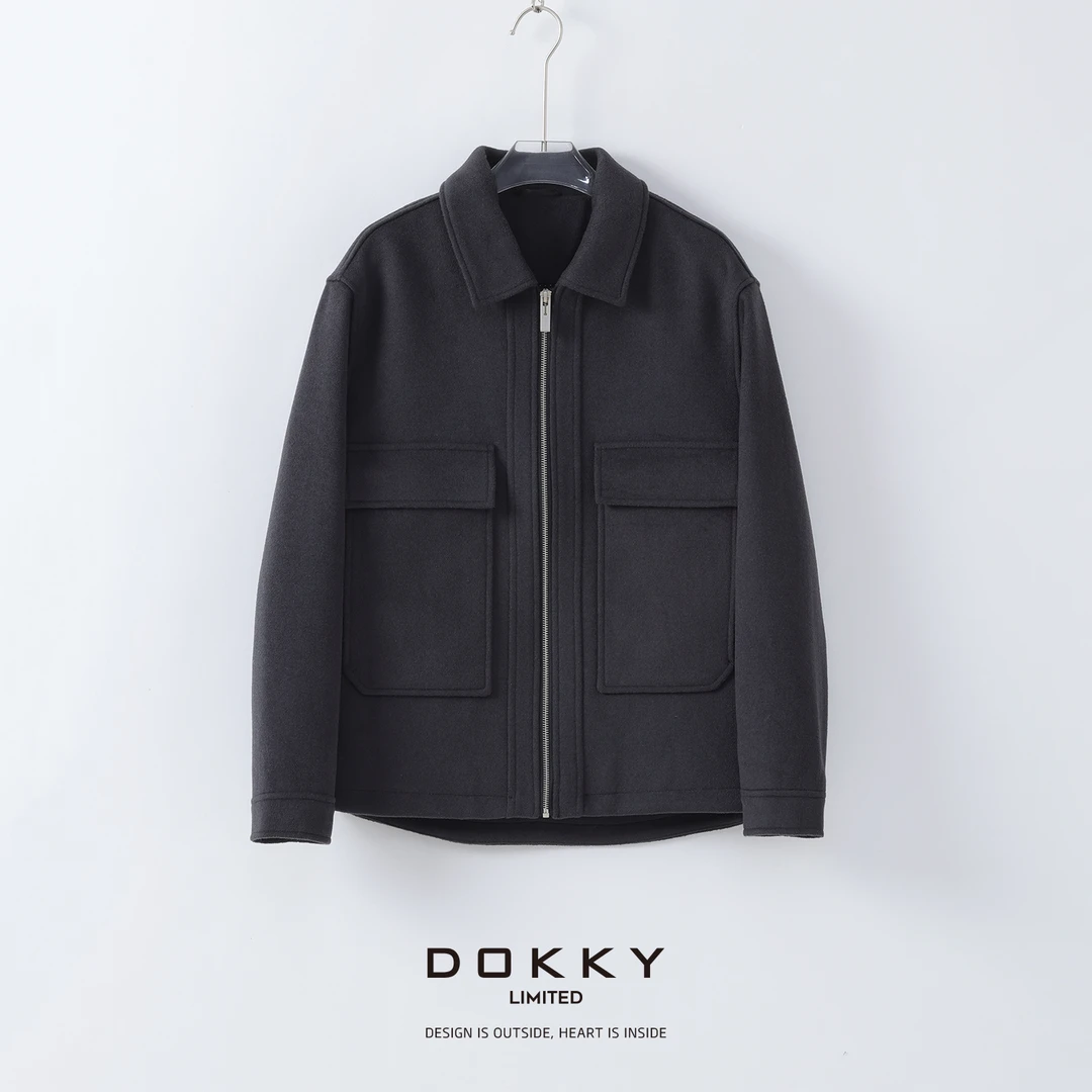 【男装-韩男外套】DOKKY商务时尚.百搭通勤|男士绵羊毛毛呢夹克