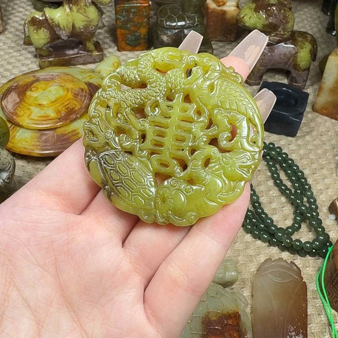 白玉菩提吊坠挂件