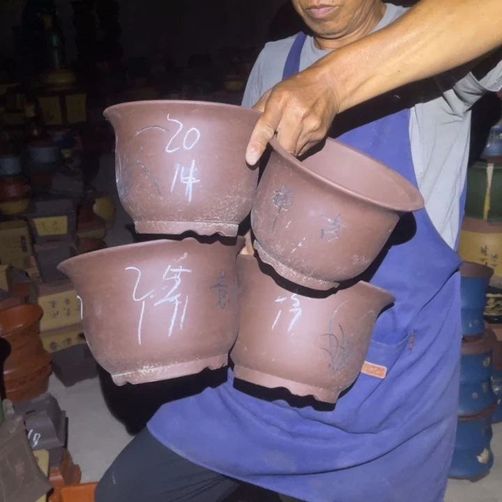 紫砂花盆紫砂花盆