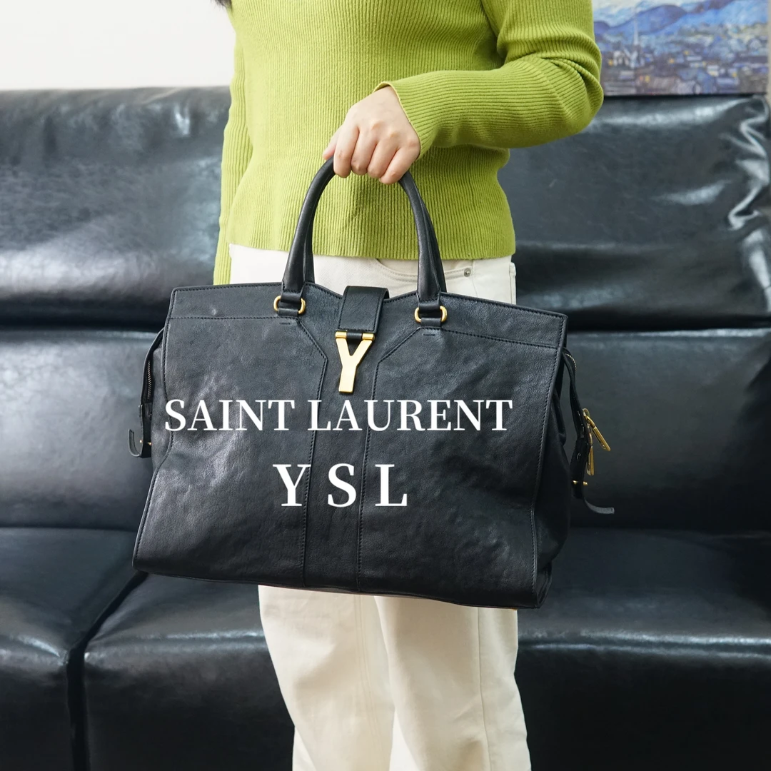 95新 YSL/圣罗兰 黑色手提包/WJ11623554/3554