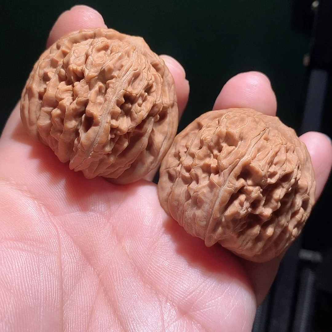 文玩核桃把件43平谷四座楼全品