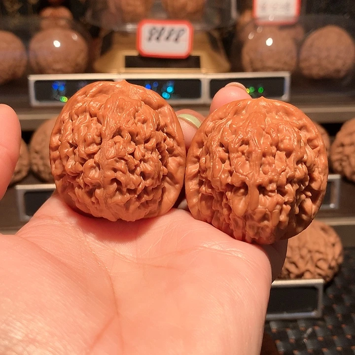 文玩核桃把件莲花41尺