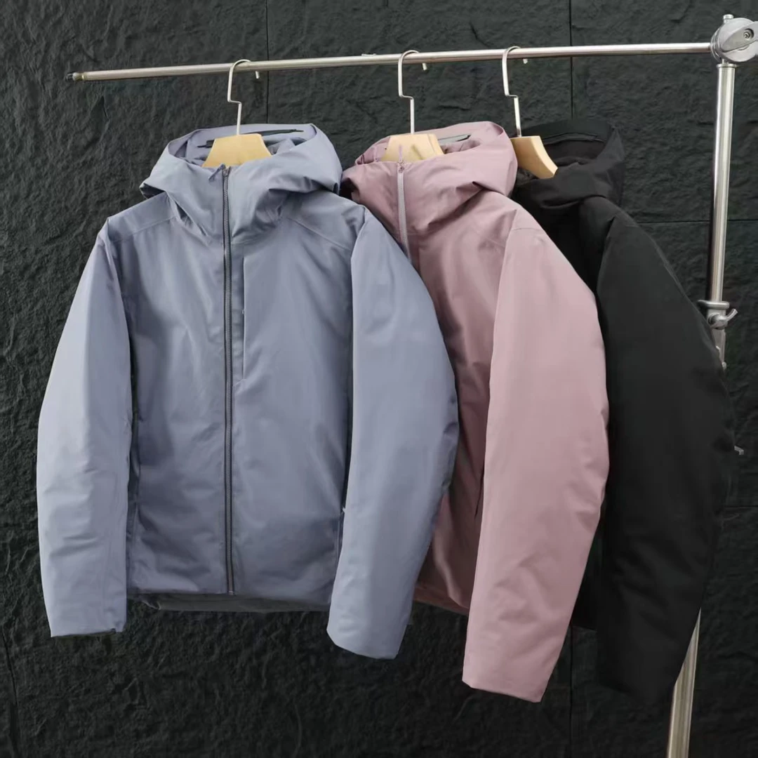 SLN户外拒水防寒保暖连帽厚款休闲时尚羽绒服加厚软壳XH1