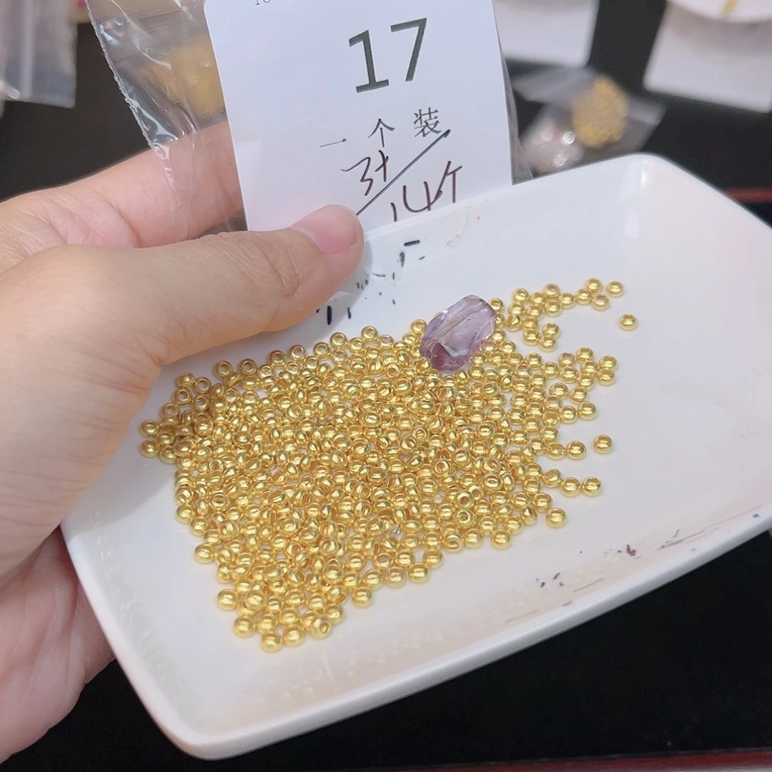 紫晶珠宝半成品银S925镀金镶嵌17