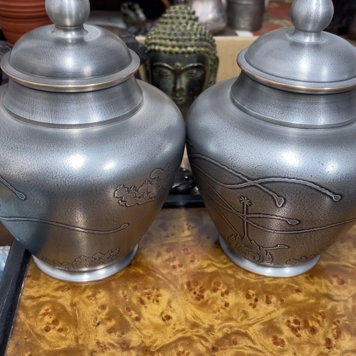 金***粟锡中古艺术品摆件