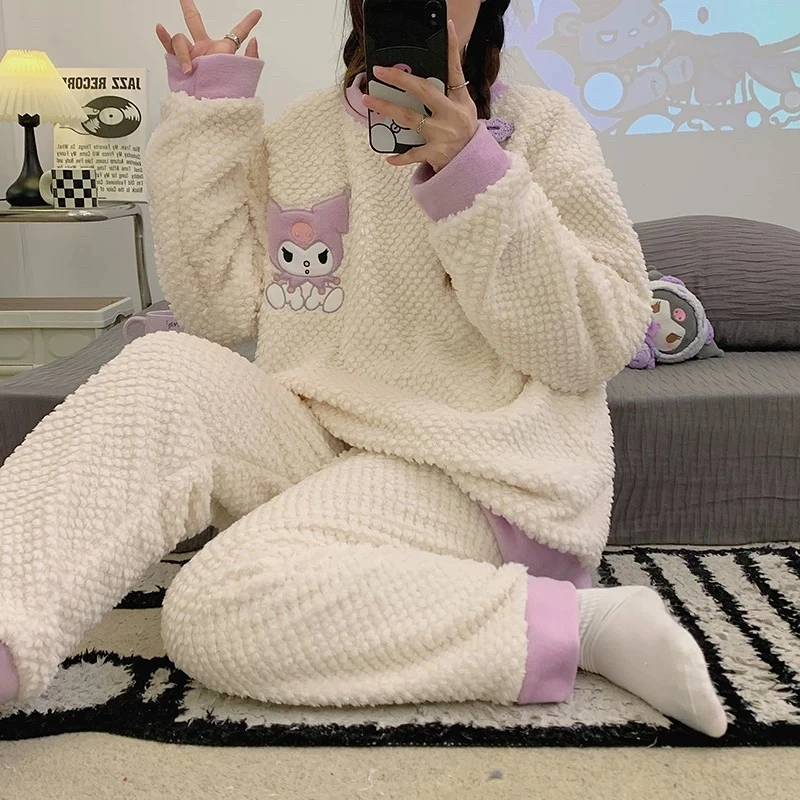 450睡衣毛绒保暖韩版甜美卡通