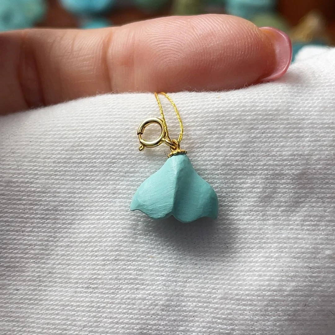 绿松石珠宝奇石18K金镶嵌