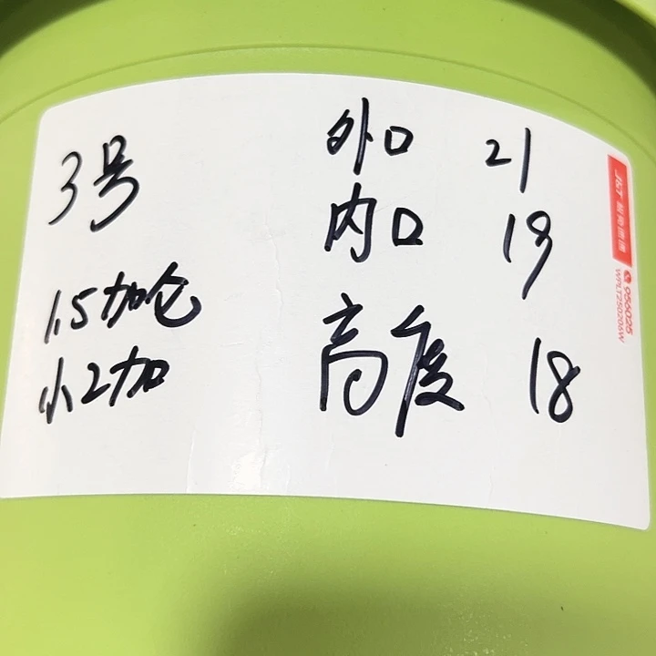 特价3号四季口21高18果绿无托10只