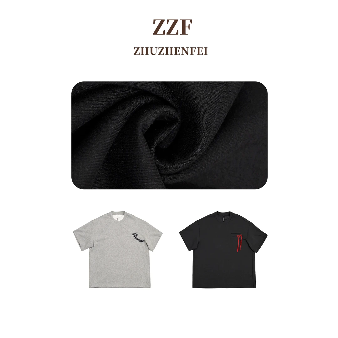 ZHUZHENFEI新款休闲百搭时尚简约宽松显瘦圆领短袖-Z351179