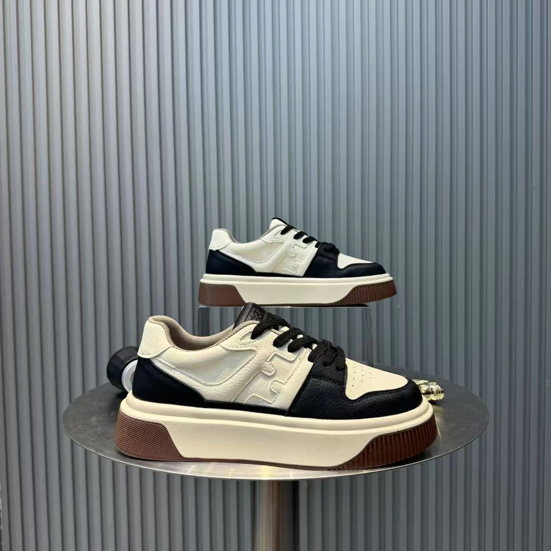 休闲板鞋运动拼色厚底百搭青年低帮秋季板鞋