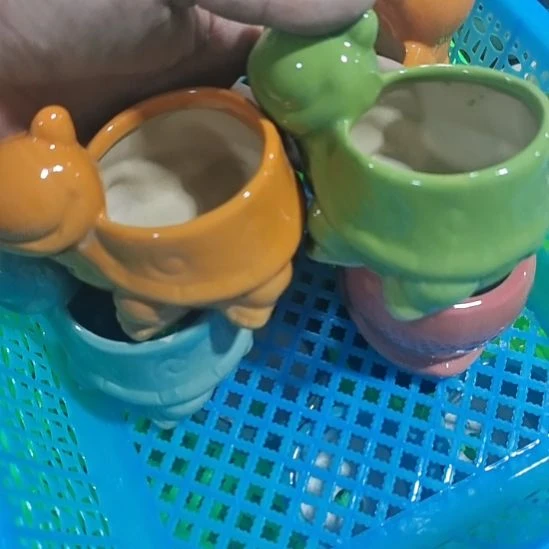 微瑕陶瓷花盆满12包邮