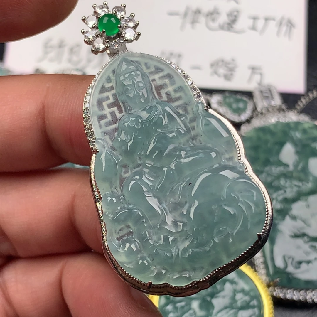 颈饰未镶嵌翡翠普贤