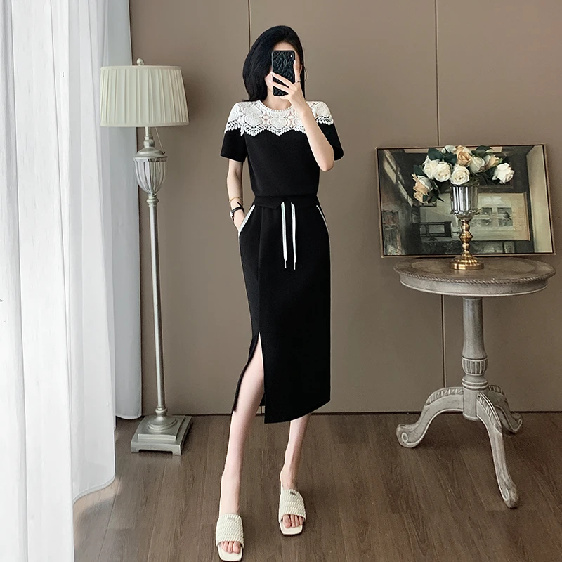 2025新款夏穿搭一整套时尚休闲裙子套装女减龄显瘦大方得体两件套