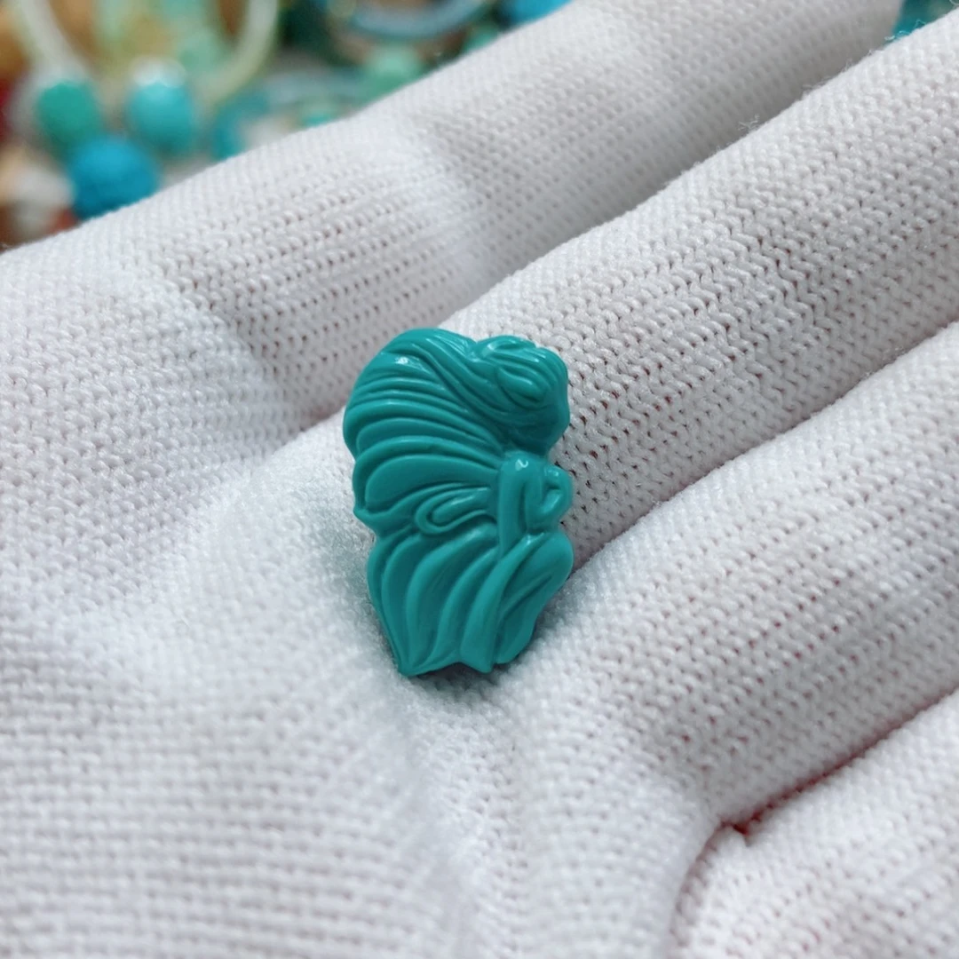 绿松石未镶嵌蝴蝶仙子