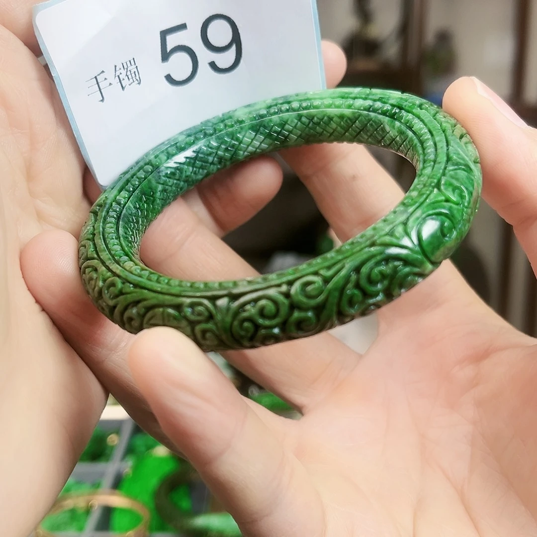 翡翠手镯未镶嵌手镯58